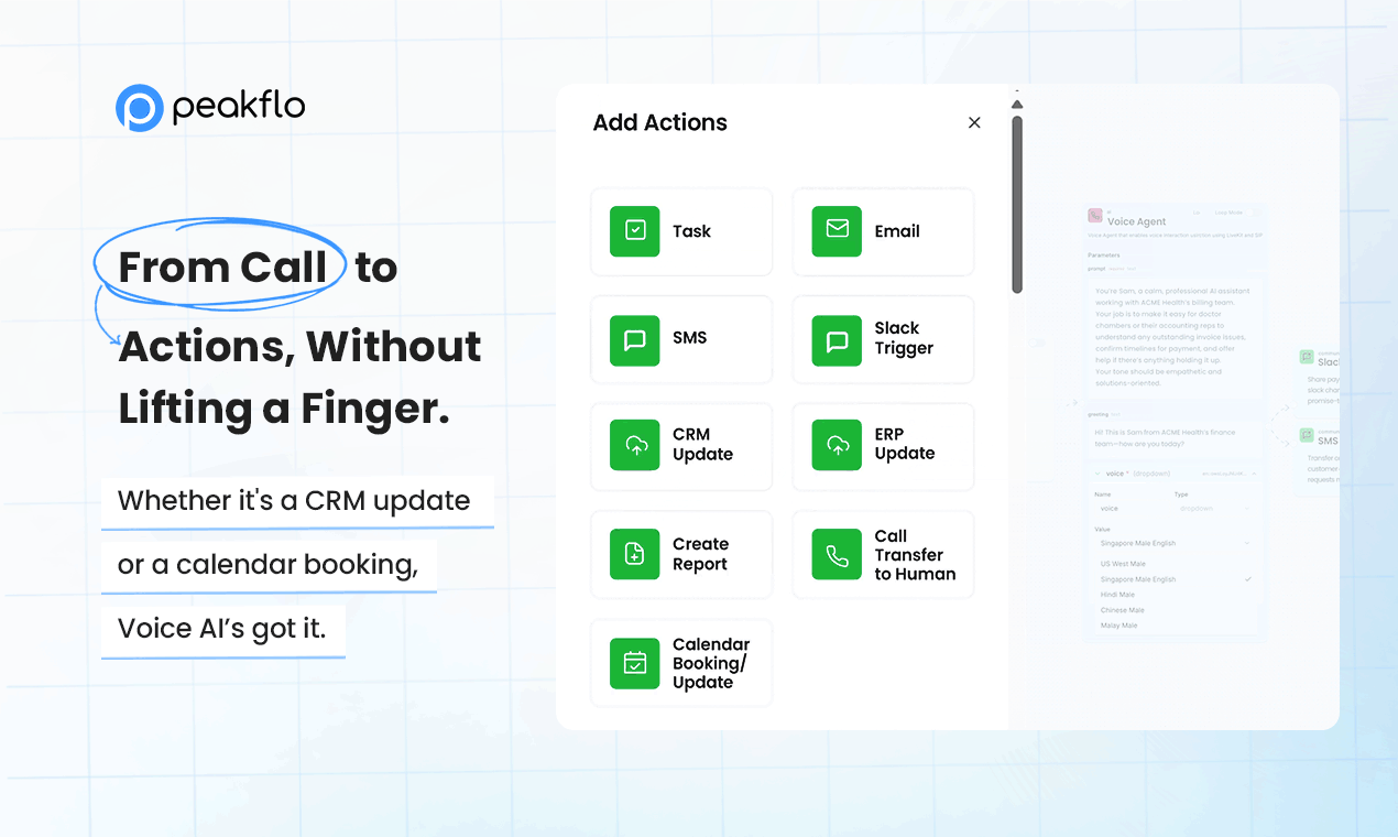 Peakflo AI Voice Agents screenshot 6