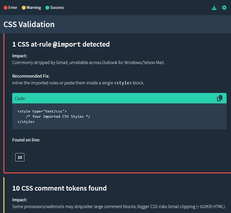 HTML Email Check screenshot 3