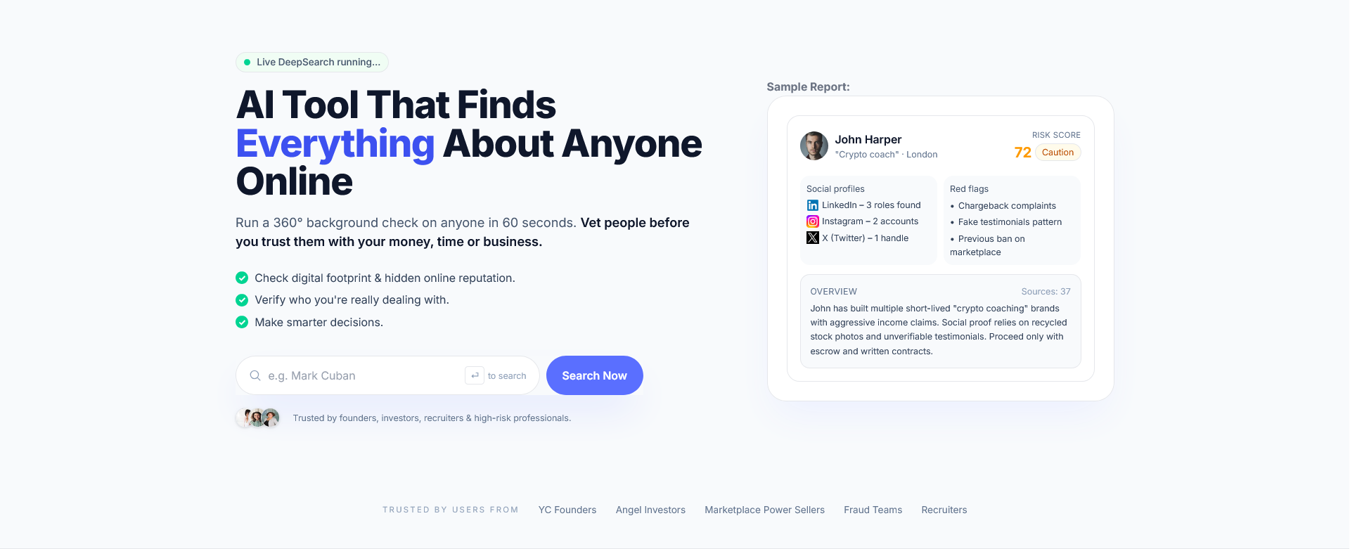 People DeepSearch screenshot 1