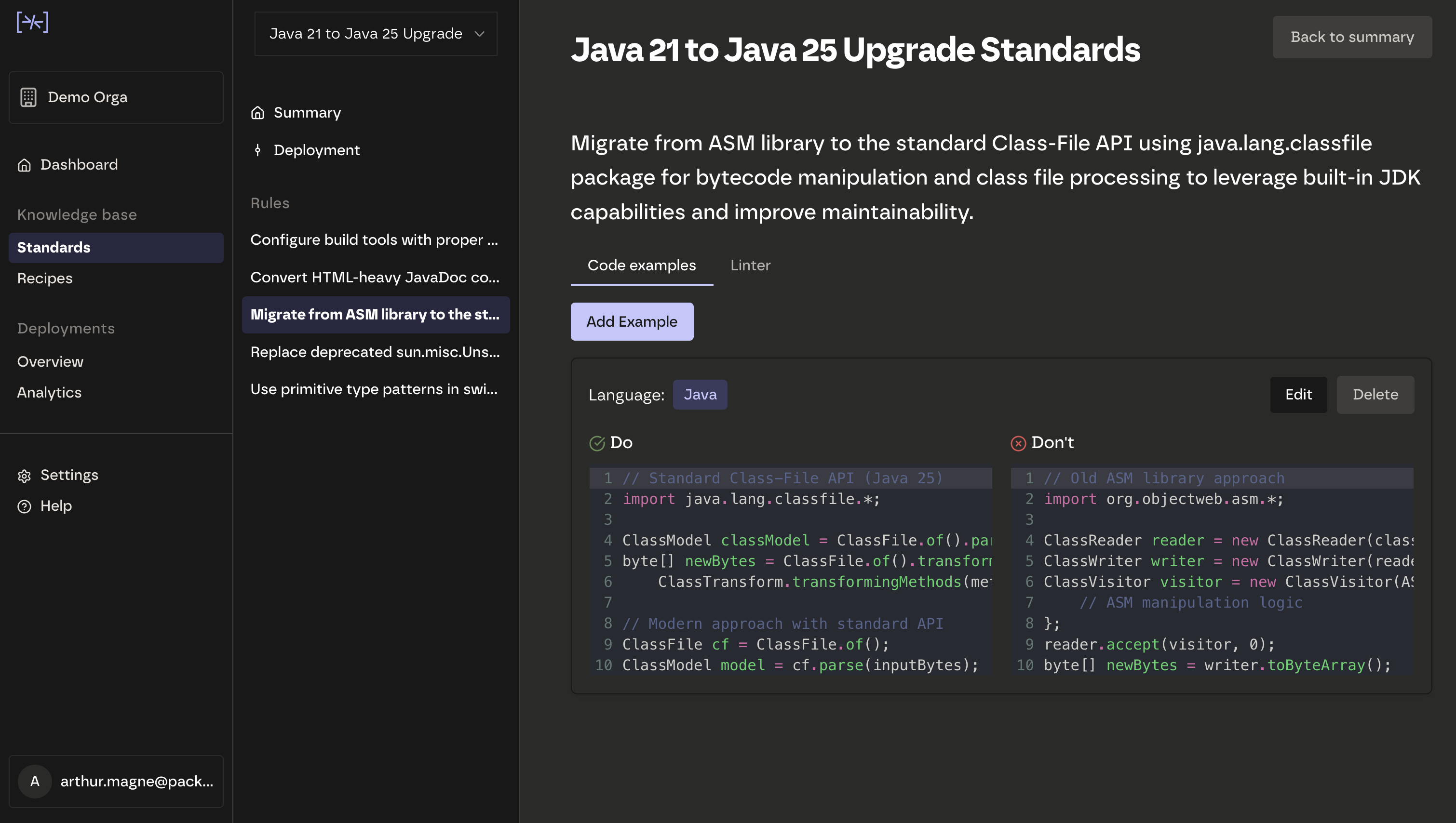 Packmind Open Source screenshot 2