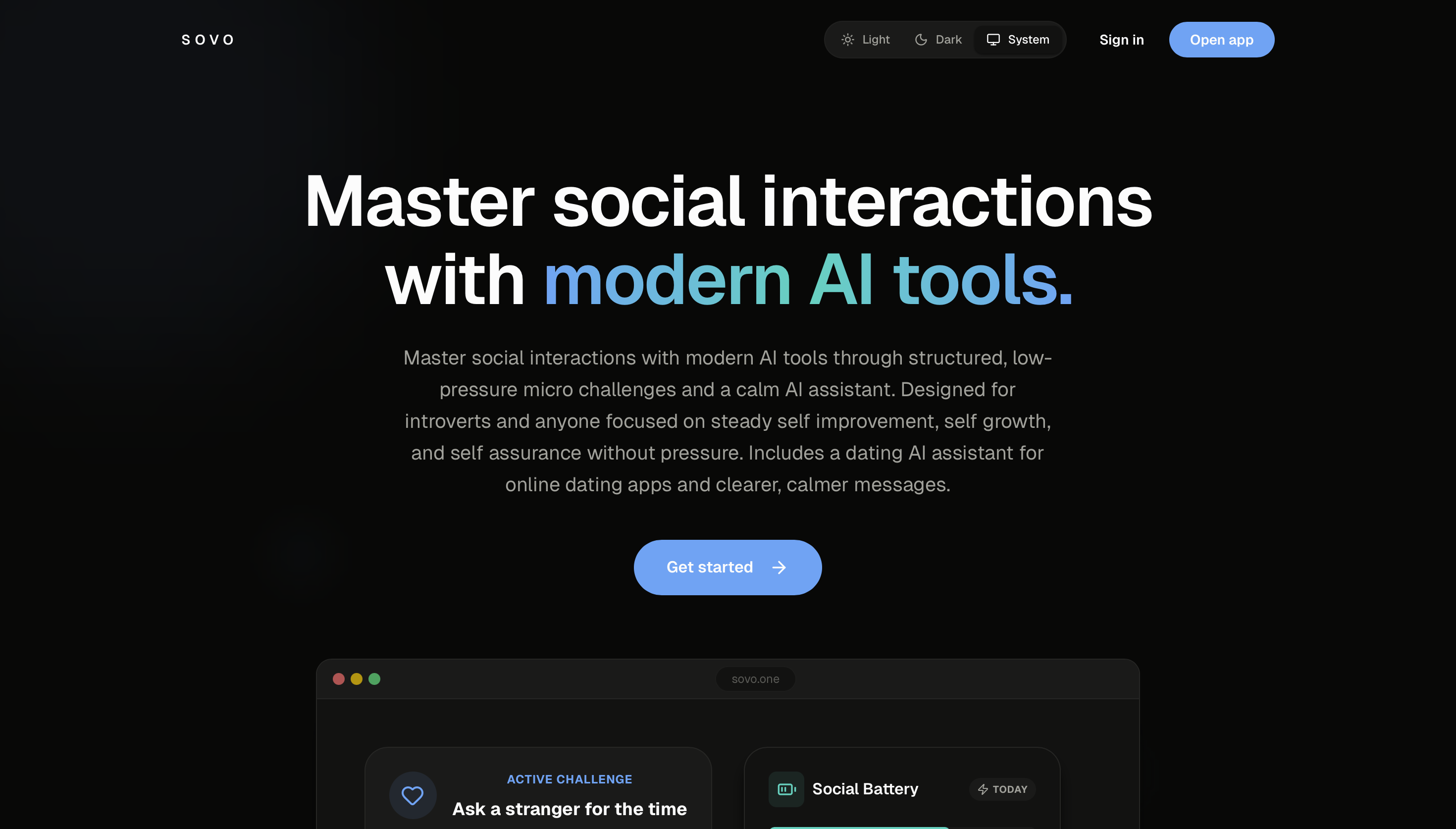 Sovo screenshot 1