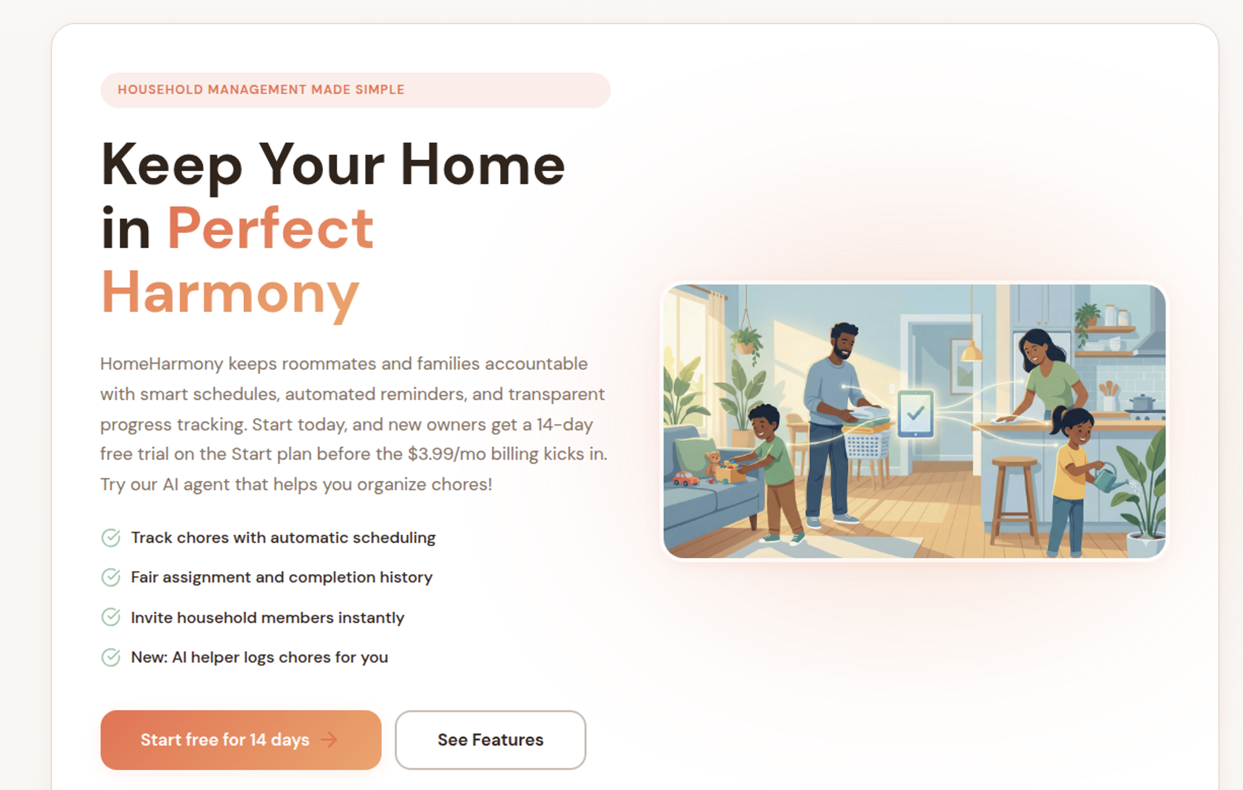 Homeharmony.life screenshot 1