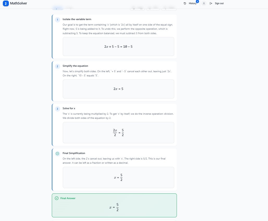 Quick Math Solver screenshot 3