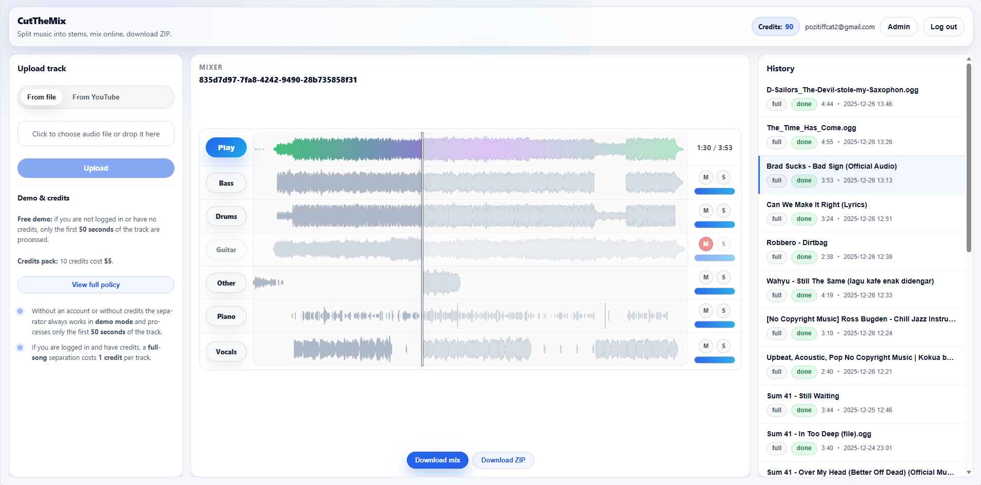 CutTheMix screenshot 1