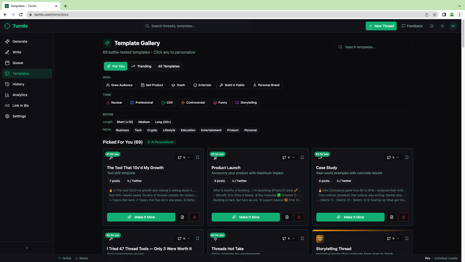 Turnlo – Voice → Nuclear threads in 20s screenshot 2
