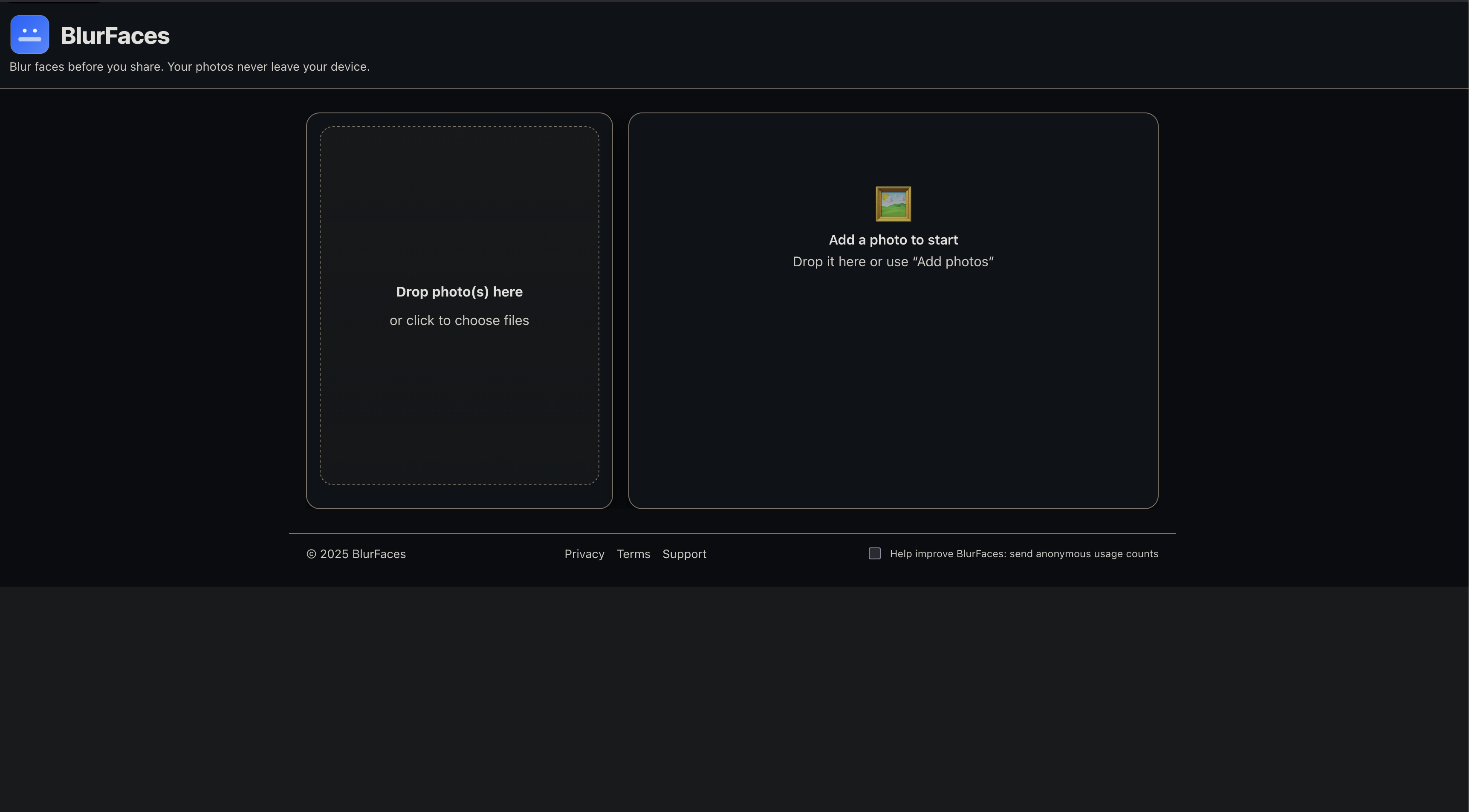BlurFaces screenshot 1