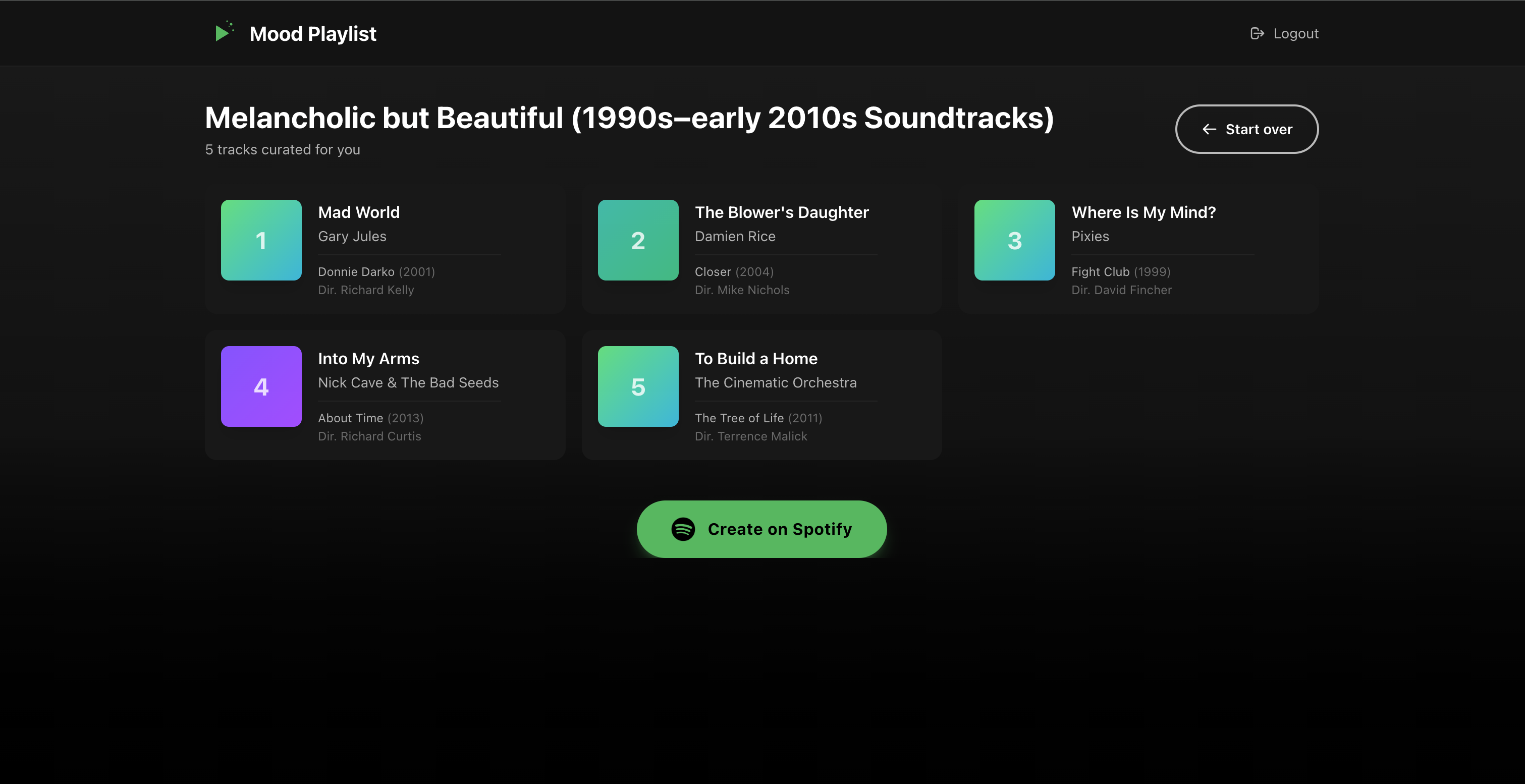 AI Powered Spotify Playlist Creator screenshot 3