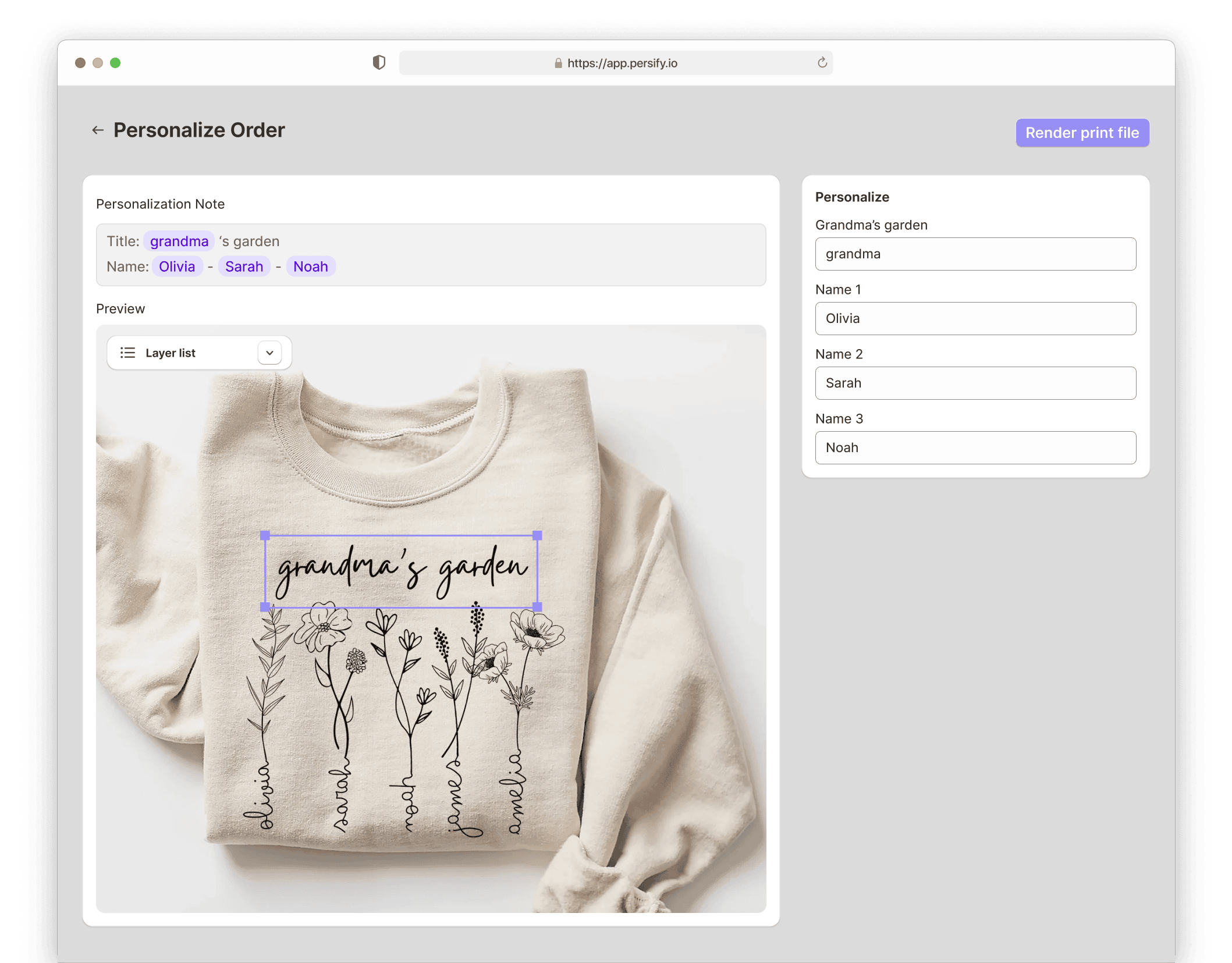Persify screenshot 2