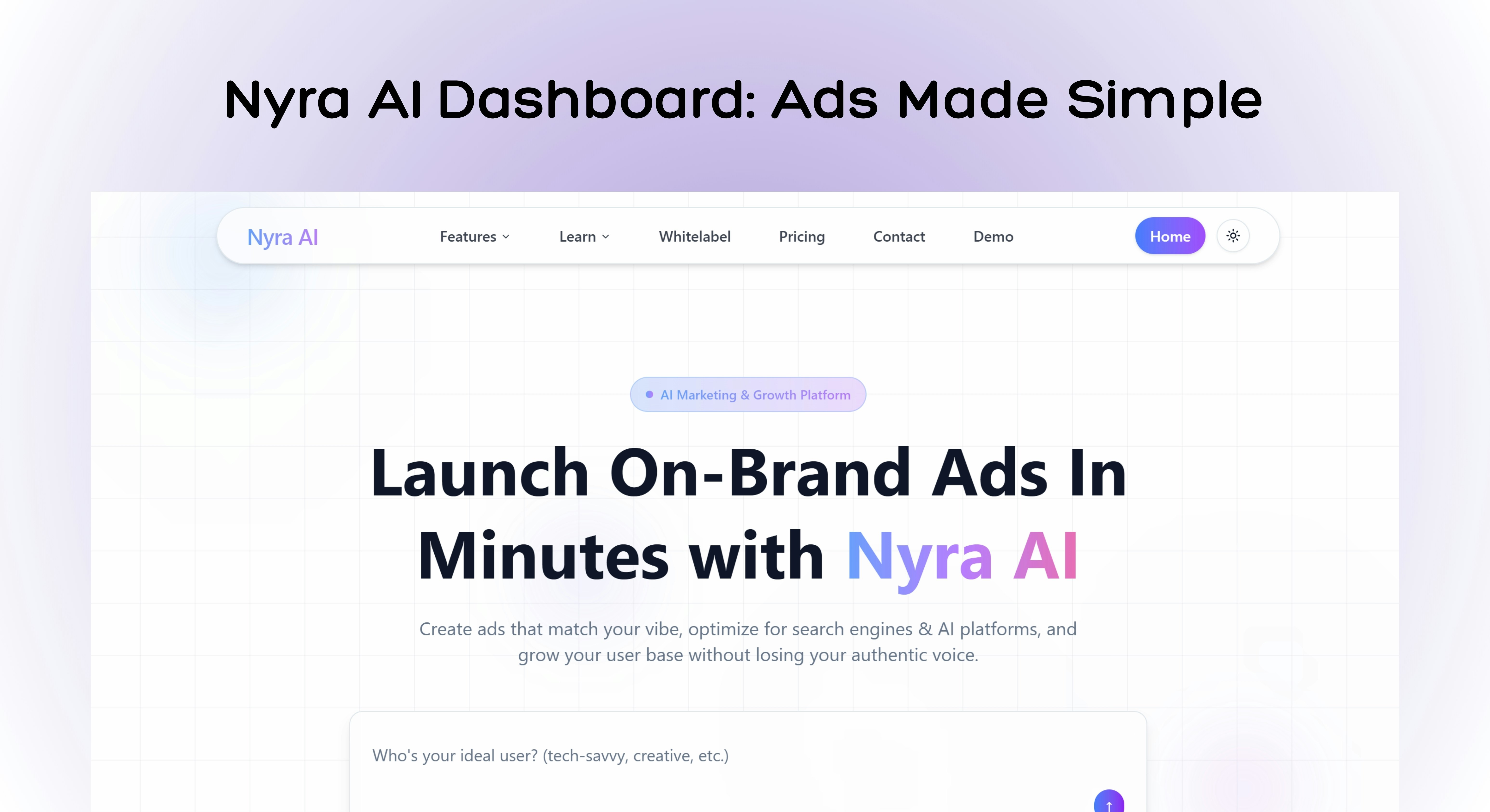 Nyra AI 2.0 Your AI Ads Copilot screenshot 1