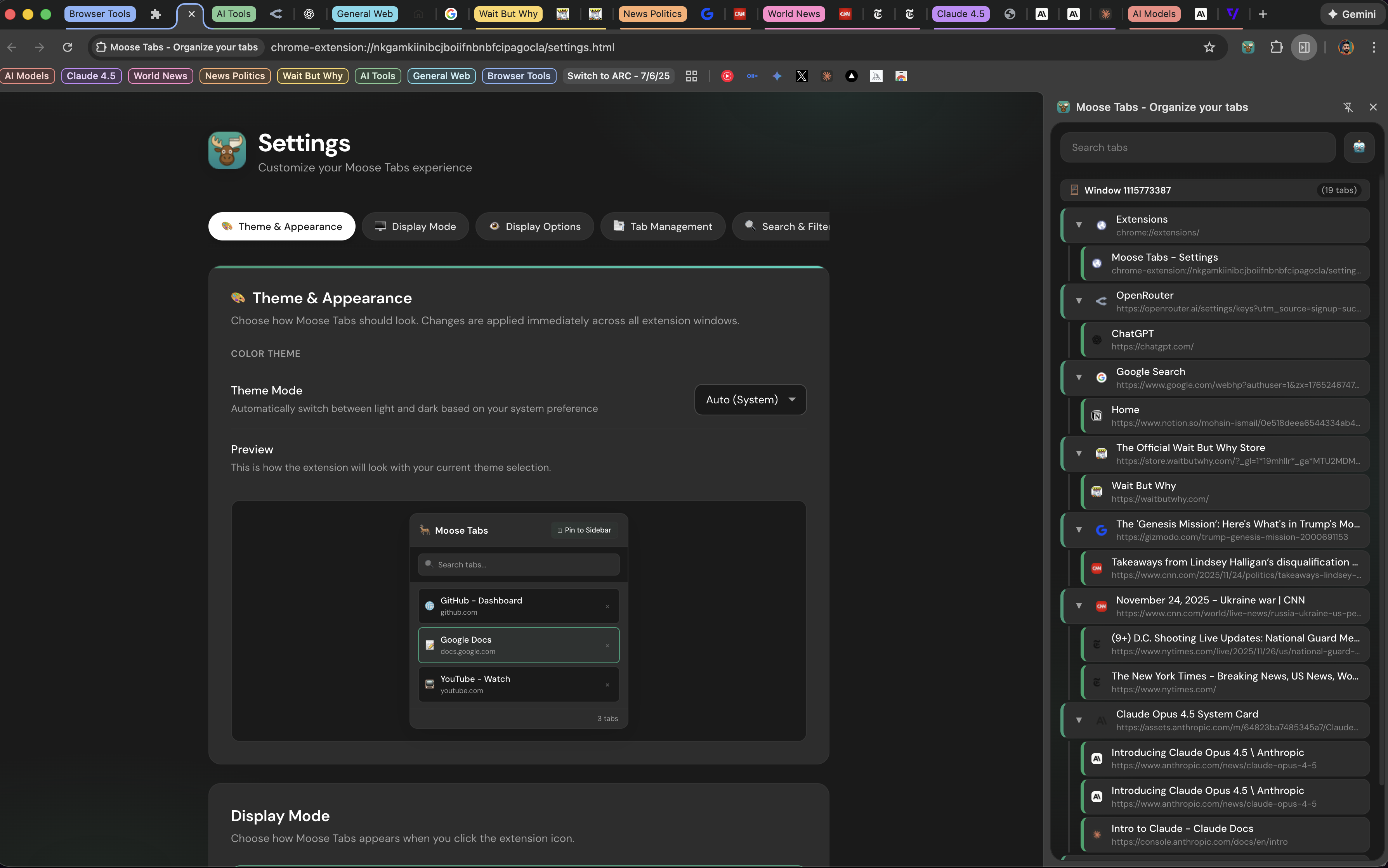 Moose Tabs screenshot 5