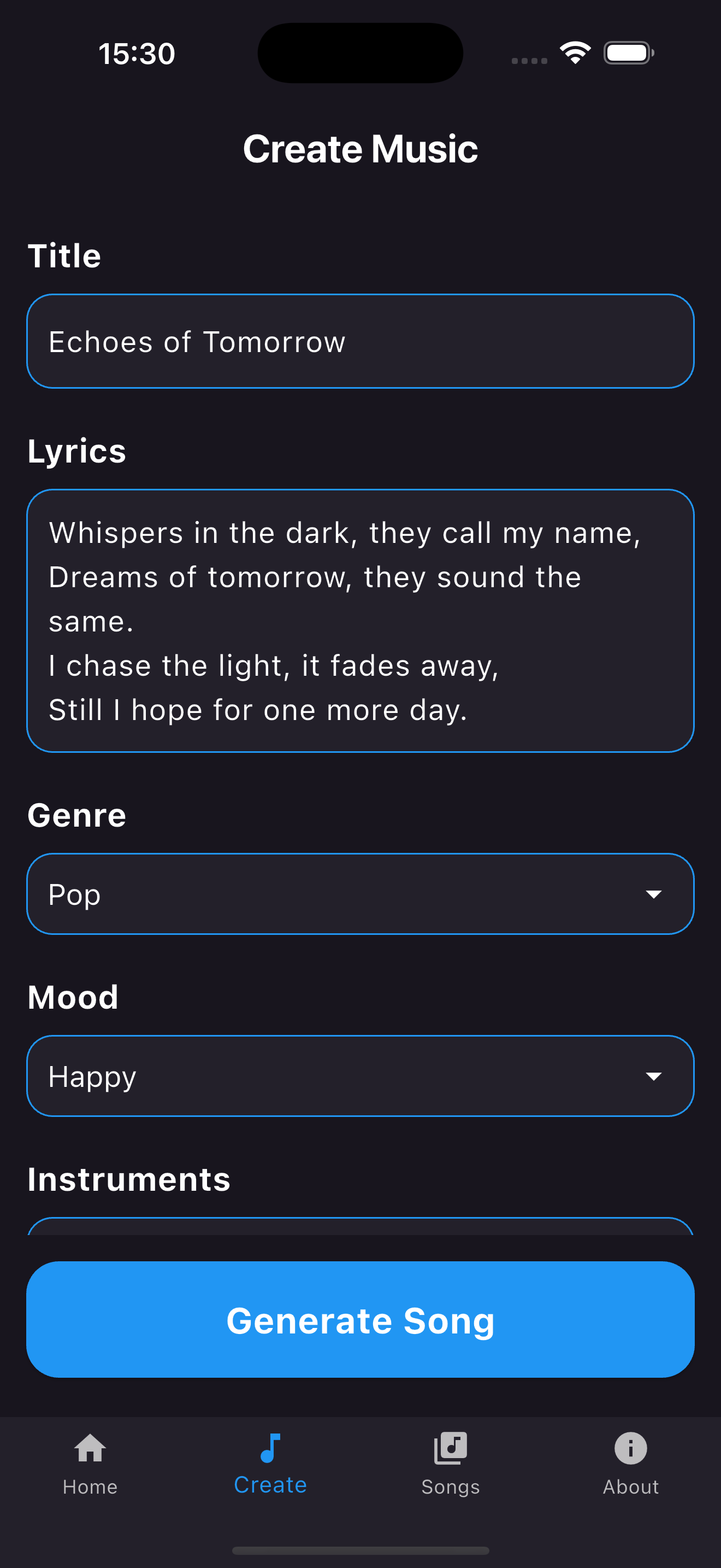 Melodyrics: AI Song Generator screenshot 3