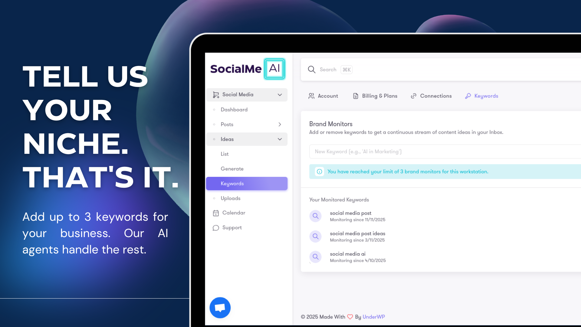 AI-Researched Social Media Post Ideas screenshot 2