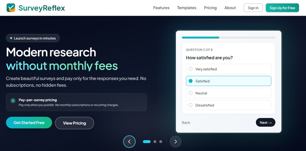 Smart surveys, no subscriptions screenshot 2