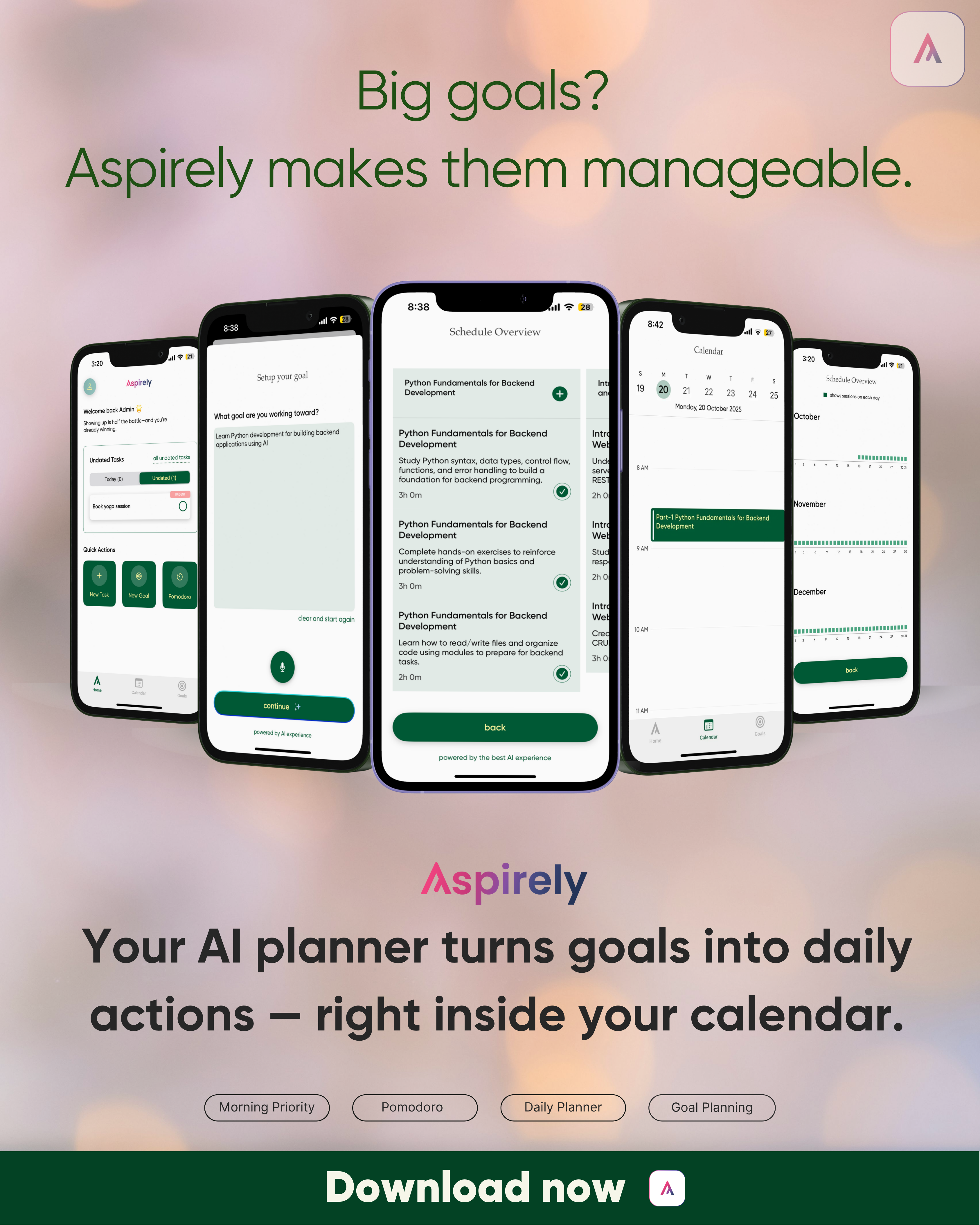 Aspirely: AI Goal & Task Planner screenshot 3