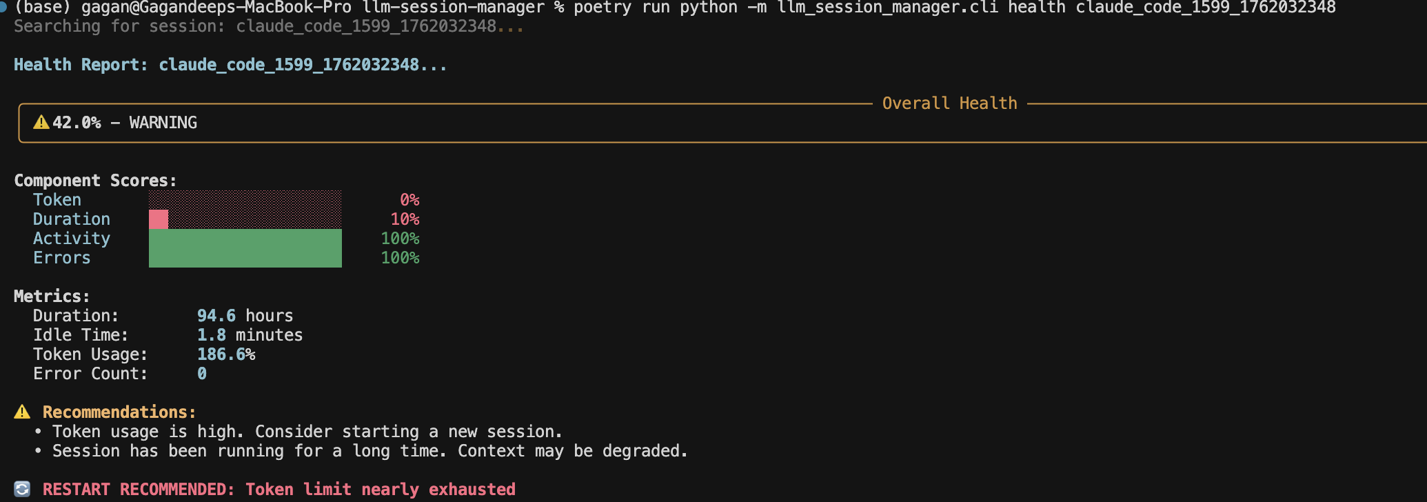 LLM Session Manager screenshot 4